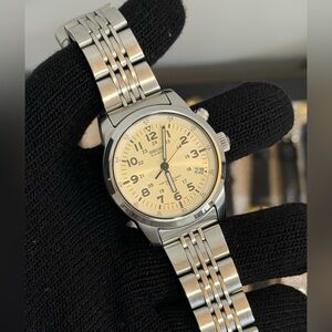 Vintage 1988 Seiko Kinetic 5M42-0G20 
Military Style Men’s Watch